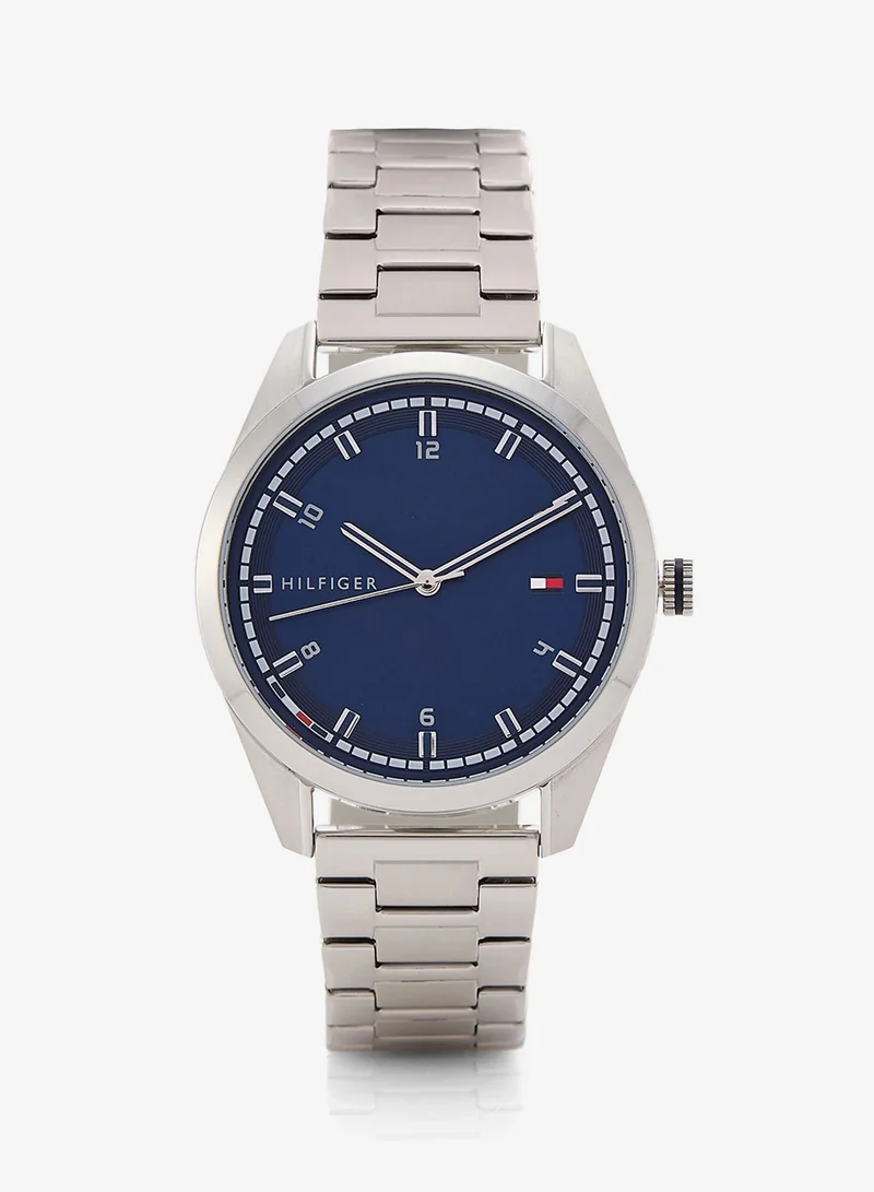 Tommy Hilfiger Mens Analog Quartz Watch With Silver Stainless Steel Bracelet - 1710455