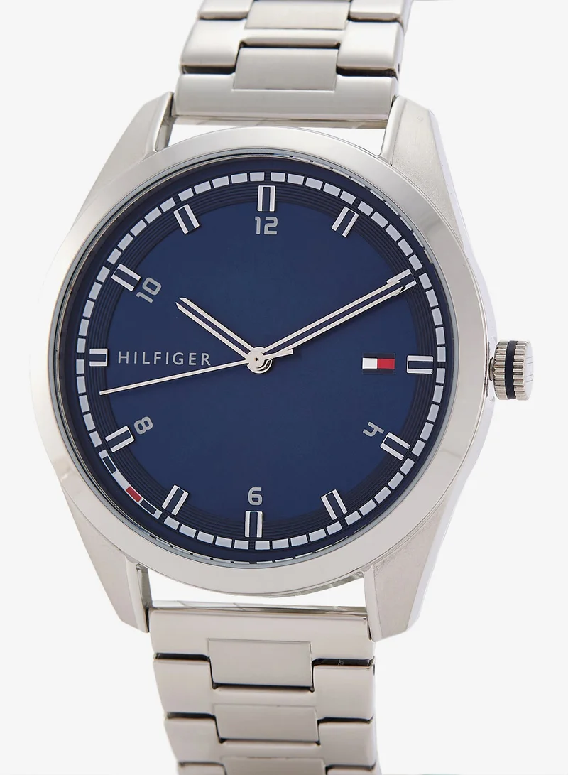 Tommy Hilfiger Mens Analog Quartz Watch With Silver Stainless Steel Bracelet - 1710455