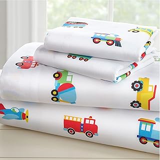 Wildkin Wildkin Kids Microfiber Toddler Sheet Set for Boys and Girls, Bedding Sheet Set Includes Top Sheet, Fitted Sheet, and  - Image 1