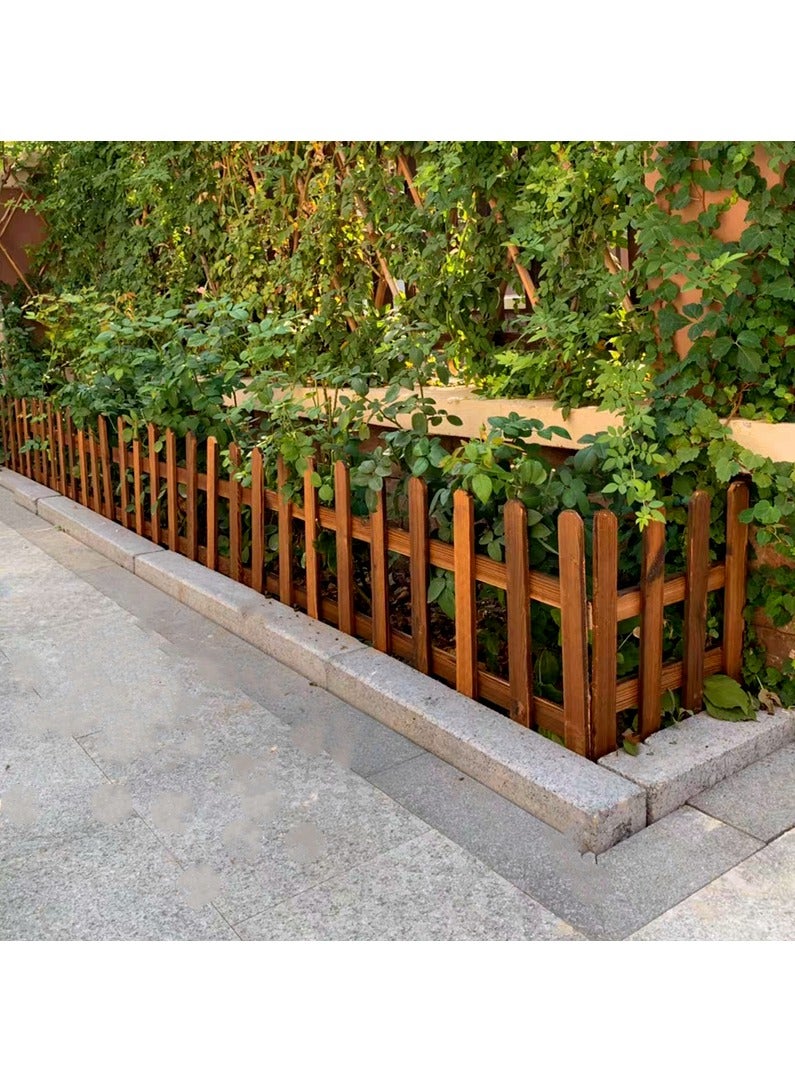LINGWEI Wooden Fence Garden Edging Border 160x40x1cm - Image 3