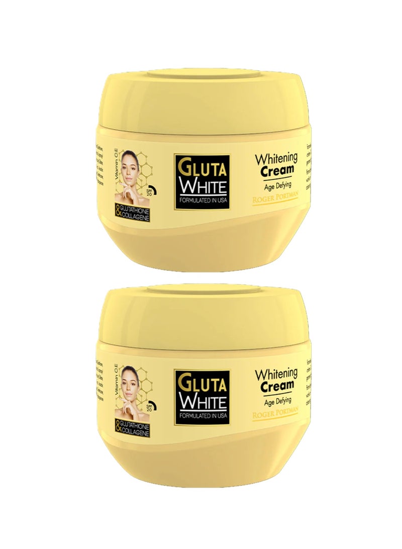 Gluta White Whitening Body Cream with Glutathione & Collagen 275ml - 2 Pieces - Image 1
