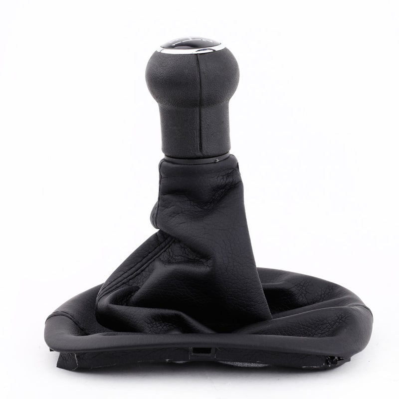 New 5 Speed Gear Shift Knob Gaitor Boot Black PU Leather for VW Passat B5 Volkswagen - Image 3