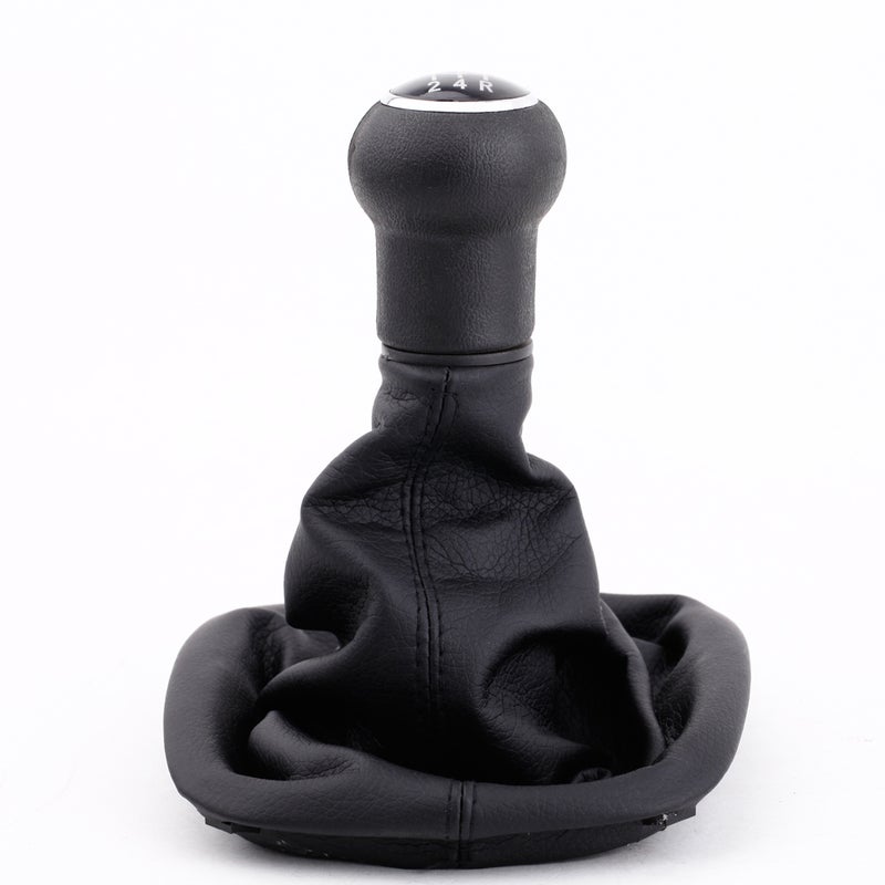 New 5 Speed Gear Shift Knob Gaitor Boot Black PU Leather for VW Passat B5 Volkswagen - Image 4