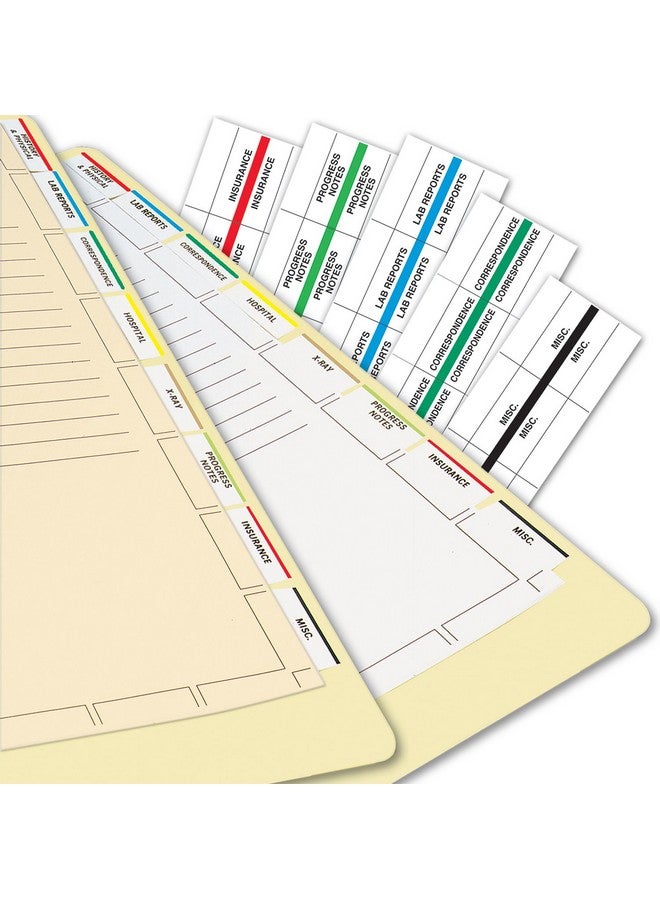 tabbies , Tab54520, Medical Chart Index Divider Sheets, 400 / Box , White - Image 2