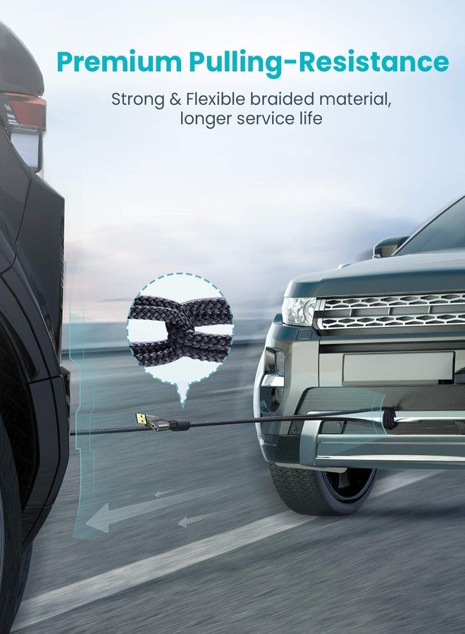 AINOPE 10FT USB 3.0 Extension Cable Type A Male to Female Extension Cord Durable Braided Material High Data Transfer A TO C Compatible with USB Keyboard,Mouse,Flash Drive, Hard Drive,Printer-Black - Image 5