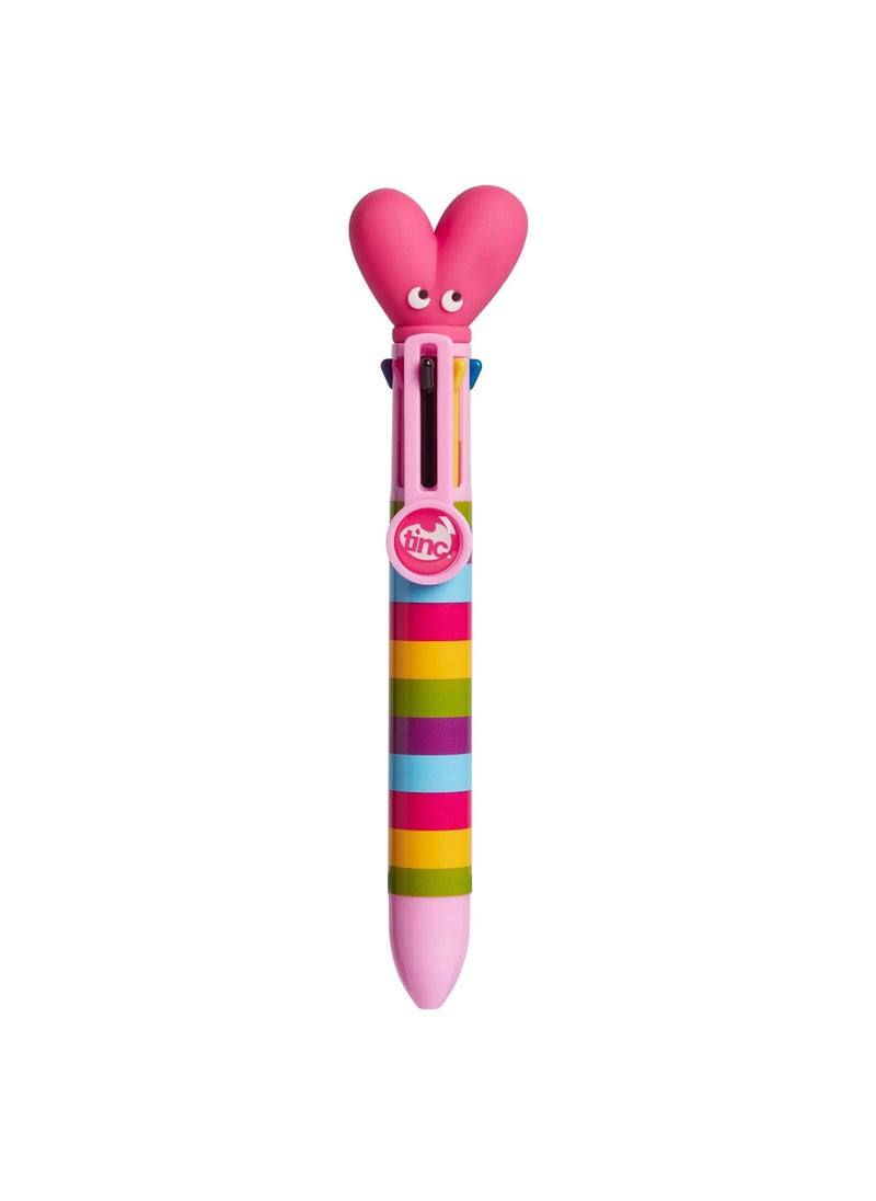 Tinc Colourful Novelty Heart Pen, Multi-Ink - Image 3