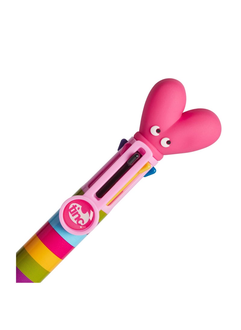 Tinc Colourful Novelty Heart Pen, Multi-Ink - Image 1