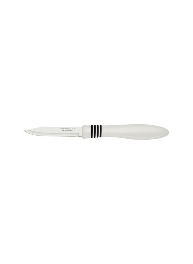 TRAMONTINA Since 1911,Made in Brazil- 2 PC. PARING KNIVES SET COR & COR 