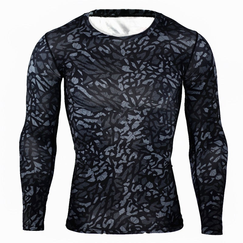 Men'S Breathable Quick-Drying T-Shirt Top 3D Printed Camouflage Long-Sleeved T-Shirt Casual Riding Camouflage Plus Size - Image 2