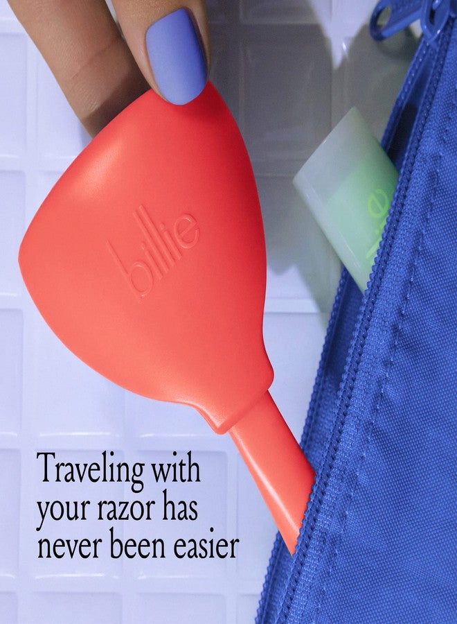 Billie 5-Blade Women’s Razor Travel Case - Take Your Razor To-Go - Magnetic Top - Easy Storage - Portable & Convenient - Coral - Image 2