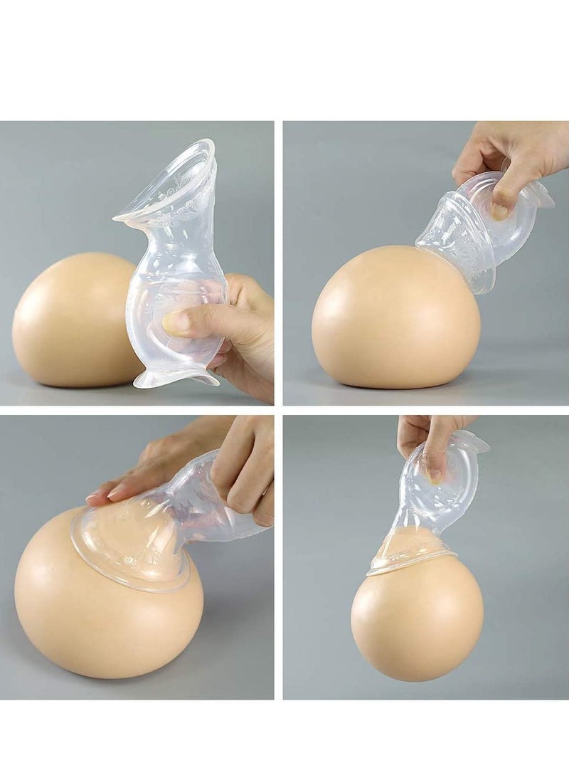 haakaa Breast Pump Manual With Suction Base 100% Food Grade Silicone BPA, PVC And Phthalate Free 5oz/100ml  - Image 3