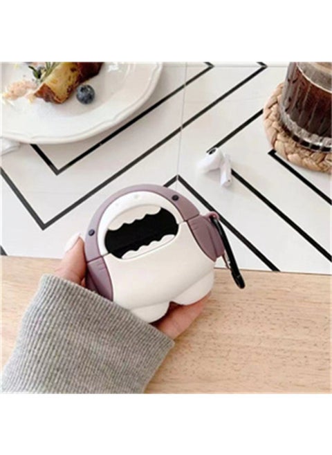 AirPods 4Th Generation Cartoon Silicone Soft Protective Cover Suitable For Apple Wireless Bluetooth Headphone Case Hot Sale In Foreign Trade-Color:S1 Model (with Hook)-Applicable Models:Airpods 4 (2024 Version)