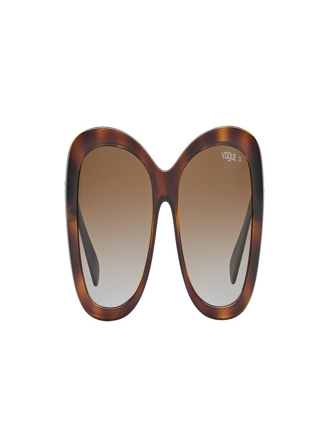 Vogue Eyewear Sunglasses Tortoise Frame, Brown Lenses, 55MM - Image 3