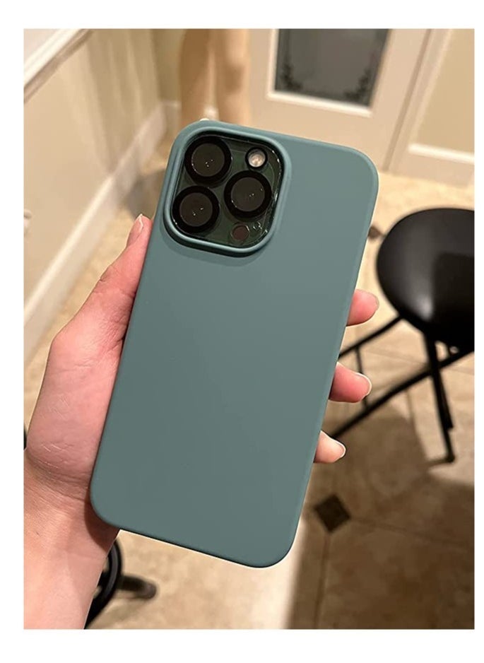 إيف متوافق مع حافظة iPhone 14 Pro Max، حافظة من السيليكون السائل، غطاء واقٍ لكامل الجسم، مقاوم للصدمات، حافظة هاتف نحيفة، بطانة ناعمة من الألياف الدقيقة مضادة للخدش، 6.7 بوصة - Image 4