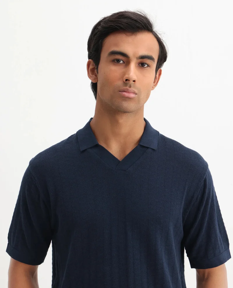 Rare Rabbit Men's Regular Fit Plain Polo