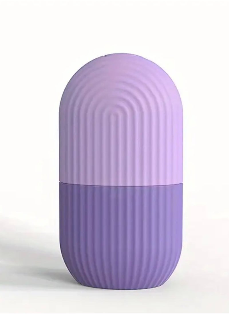 CleanWave - The Pure Effect CleanWave ICE Cube Face Roller – Reusable Silicone Ice Massager for Face, Eyes & Neck | De-Puff, Tighten Pores, Reduce Redness & Migraine Pain Skin-Toning Ice Roller | Natural Skin Care Tool - purple  - Image 5