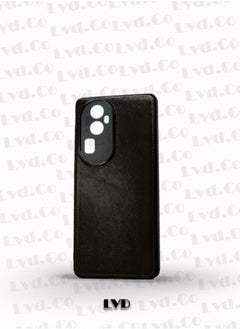 Generic For Oppo Reno 10 Pro Plus Luxury Hard Leather Back Case, Hard Tpu Back and Fully Proteciton Compatible With Oppo Reno 10 Pro Plus (6.74'') (Black)  - Image 2