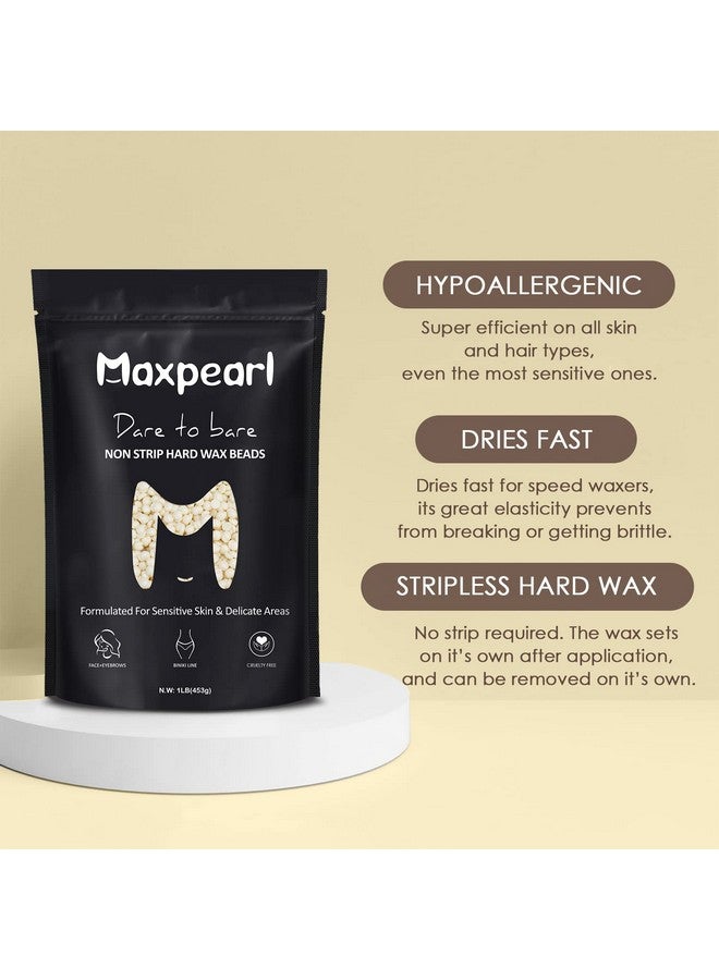 Maxpearl Wax Beads for Facial Hair Removal, 1LB Hypoallergenic Hard Wax Beans with Natural Ingredients for Sensitive Skin, Eyebrows, Upper Lip, Chin, Sideburns, Neck & More - Image 4