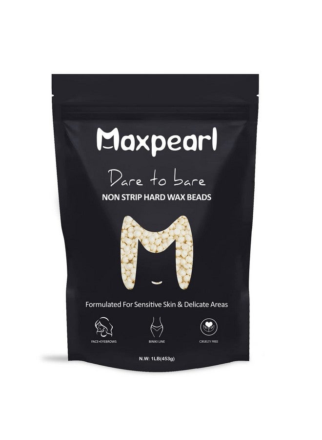 Maxpearl Wax Beads for Facial Hair Removal, 1LB Hypoallergenic Hard Wax Beans with Natural Ingredients for Sensitive Skin, Eyebrows, Upper Lip, Chin, Sideburns, Neck & More - Image 1