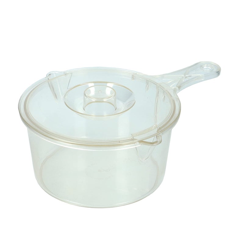 KitchenCraft Microwave Saucepan and Lid BPAFree Plastic Microwave Saucepan 900 ml Transparent