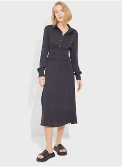 Adl Button Detail Shirt Dress  - Image 1