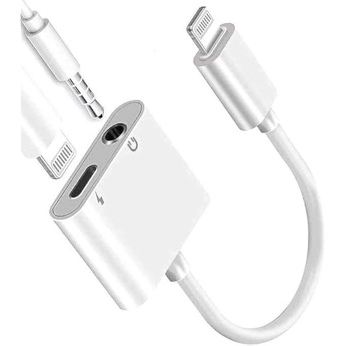 rayihni SILK ROUTE - APPLE MFI CERTIFIED LIGHTNING TO 3.5MM HEADPHONES DONGLE JACK ADAPTER FOR IPHONE FONEMAX 2 IN 1 HEADPHONE ADAPTER AND AUX AUDIO ADAPTER& CHARGER CABLE SPLITTER COMPATIBLE FOR IPHONE,IPAD - Image 1