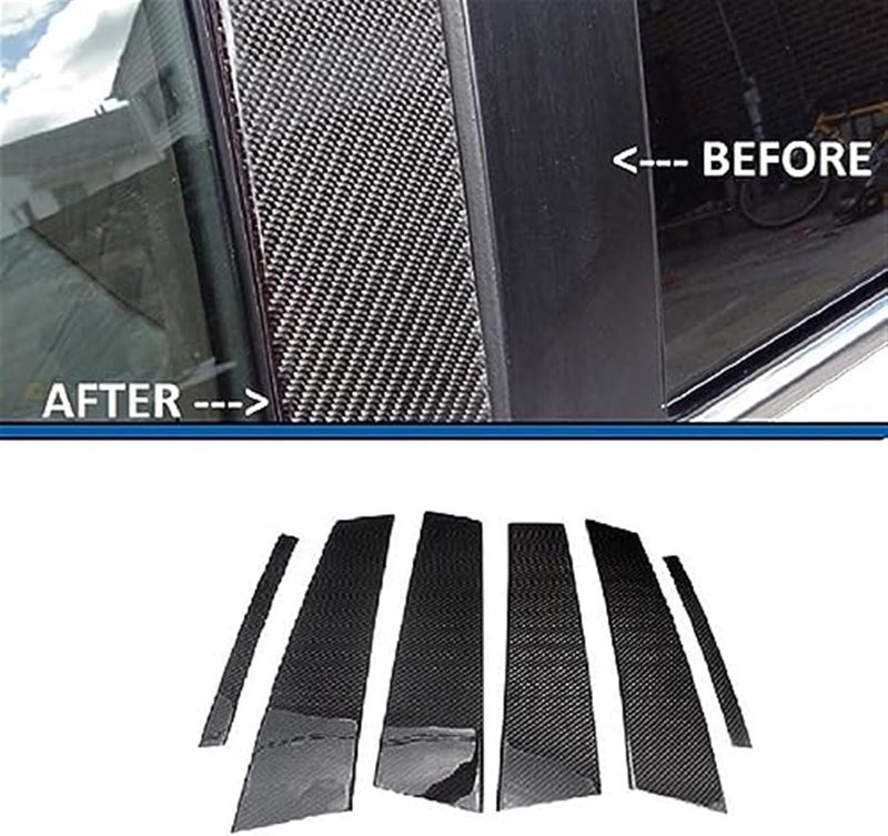 Wivplex Car Window Pillar Posts Trim for Infiniti G35 G37 - Image 4