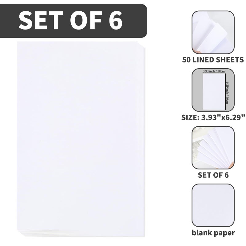 QiCheng Note Pads Memo Pads Small Notepad 50 Sheets 4X6 note pad Scratch Pads for Writing Blank Scratch Pads (6) - Image 2