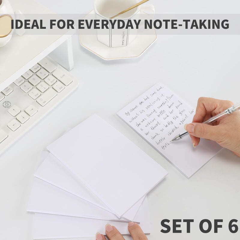QiCheng Note Pads Memo Pads Small Notepad 50 Sheets 4X6 note pad Scratch Pads for Writing Blank Scratch Pads (6) - Image 5