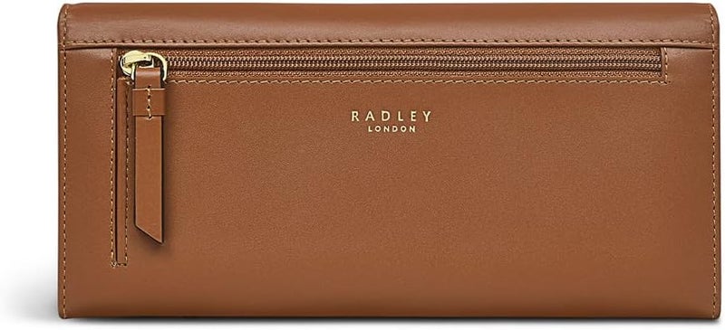 Radley RADLEY London Walkies Flapover Matinee Purse for Women Made from Smooth Leather with an Embossed Scottie Dog Design Matinee Purse with Press Stud Fastening  Internal Card Slots Tan Brown L  - Image 4