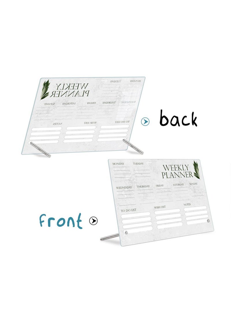 Acrylic Week Plan Desktop Memo Message Board Erasable Office Memo Writing Board - Image 4