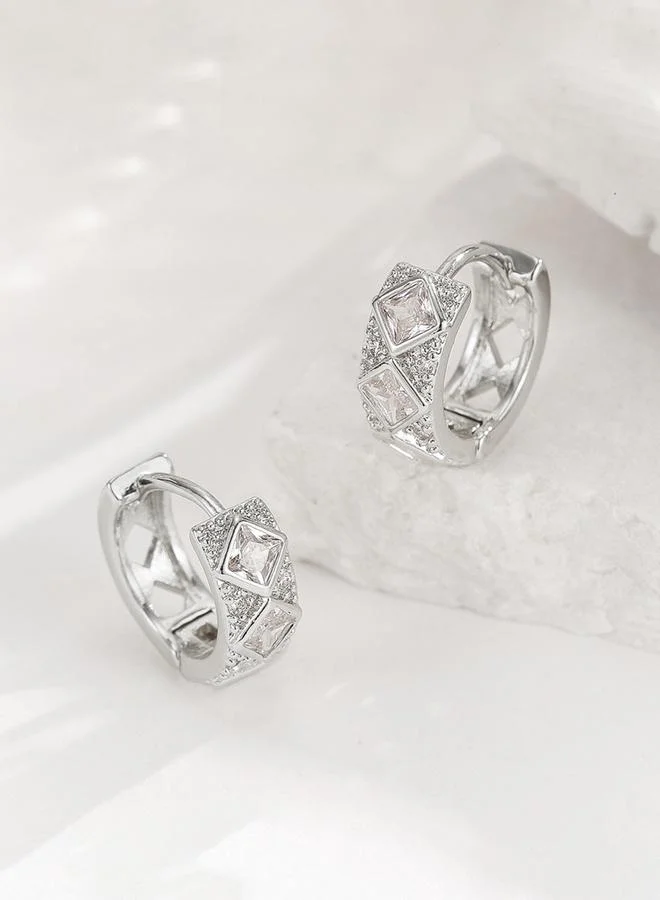 Embellished Huggie Earrings