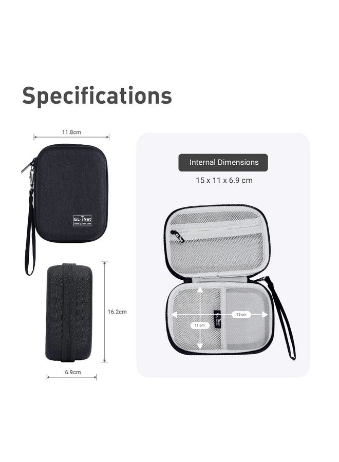 GL.iNet Gadget Organizer Case for Travel Routers GL-AXT1800/ MT3000/ SFT1200/ E750/ A1300, Chargers, Cables, and Accessories, Durable Pouch, Hand-Carry EVA Bag, Anti-Shock, Water Resistant (Black) - Image 2