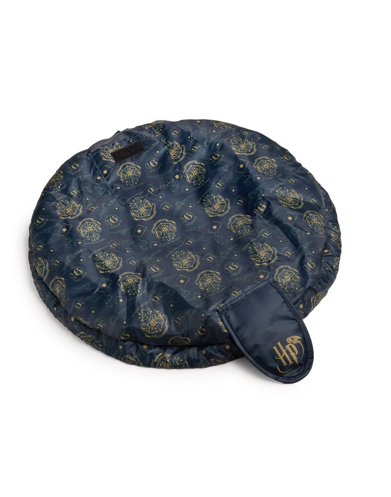 Harry Potter Womens Makeup Bag | Ladies Navy Cosmetic Pouch Hogwarts Logo All Over Print | Travel Case - Image 5