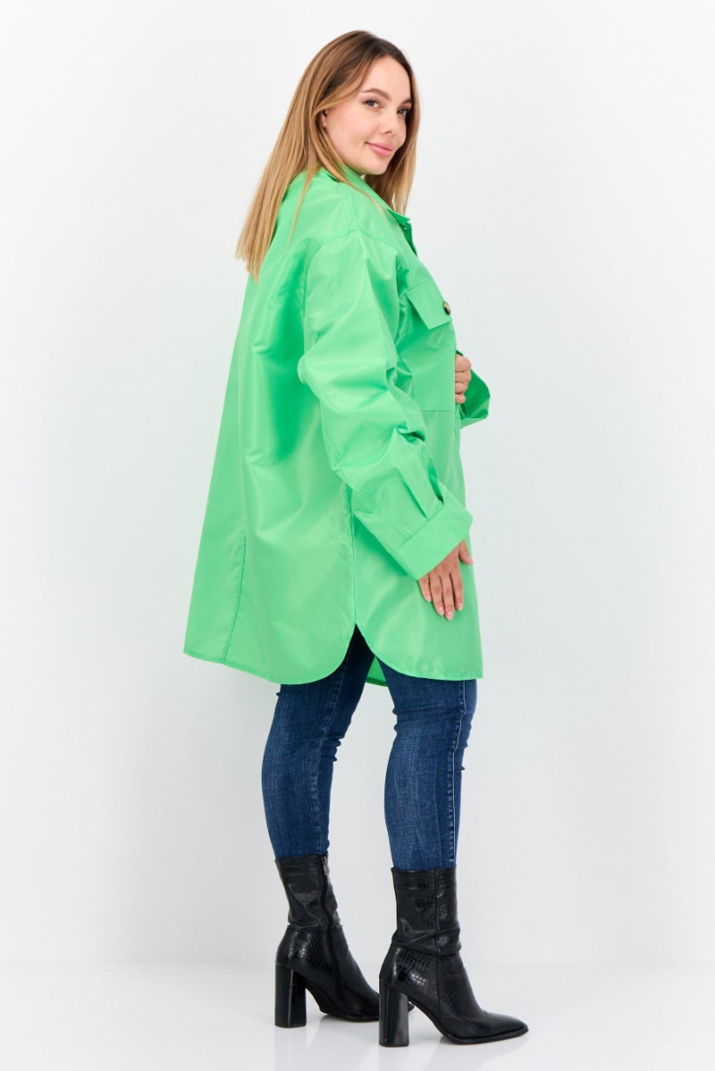 Asos Design Women Plain Windbreaker Jacket, Mint Green  - Image 3