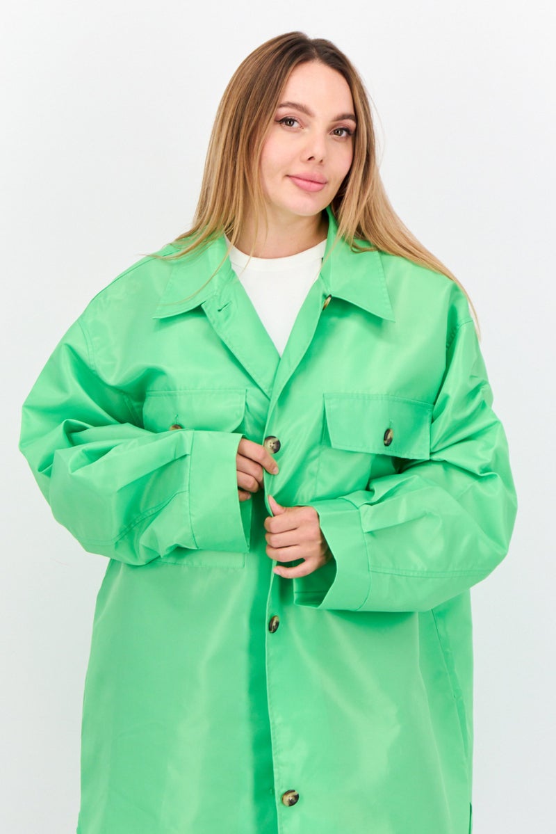 Asos Design Women Plain Windbreaker Jacket, Mint Green  - Image 2