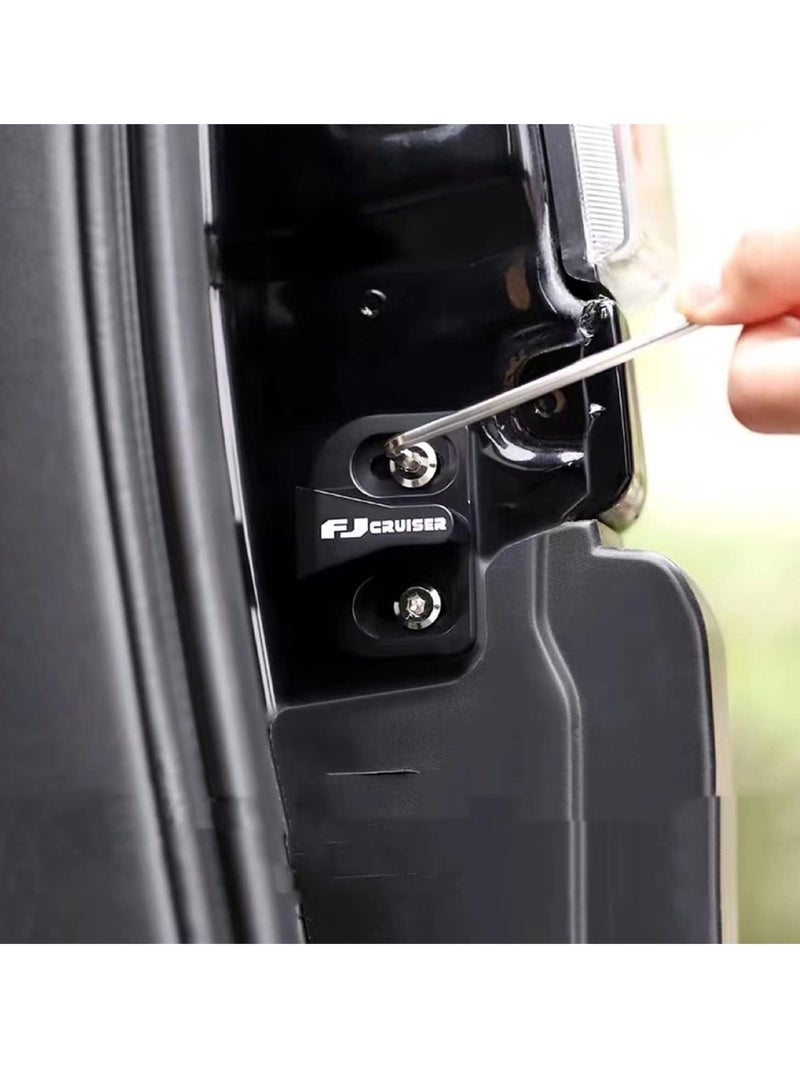 Generic HYZYingW Compatible with Toyota FJ Cruiser 2007-2022 Aluminum Alloy Car Tailgate Door Lock Outer Buckle Striker Limiting Stopper Trim, Noise Reducing, Anti-Move FJ Cruiser - Image 5