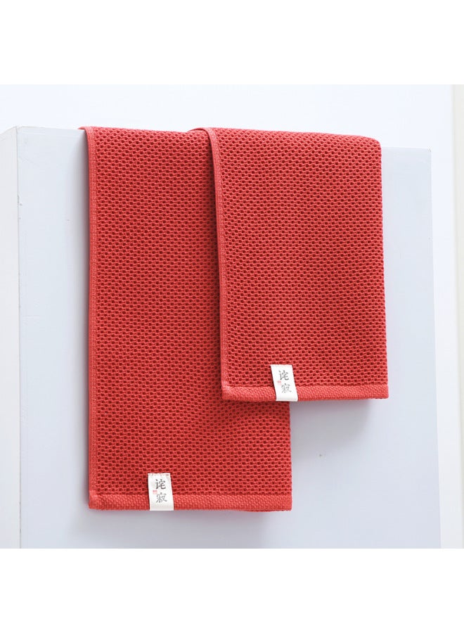 Honeycomb Pure Cotton Towel Household Simple Face Towel Non-lint Long-staple Cotton Towel