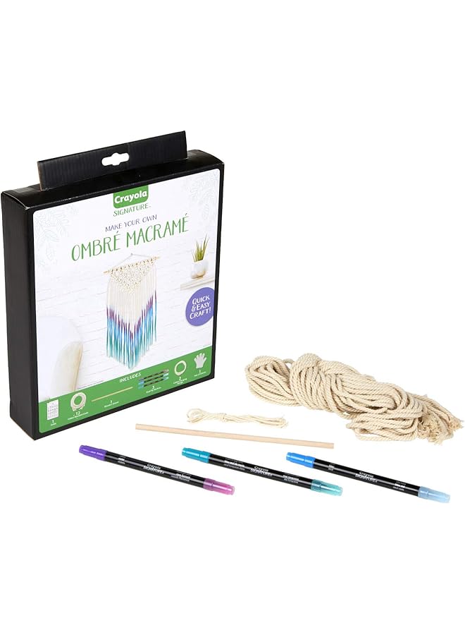 Crayola Signature Ombre Macrame Wall Hanging Kit - Image 2