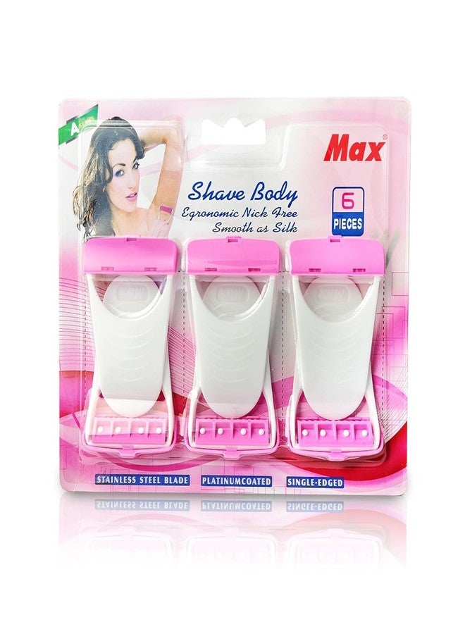 ZITWA Women and Men Disposable Plastic Hair Razor & Bikini Shaving Razor For Women- Pack Of 1 (6 Pcs) (6) - Image 1