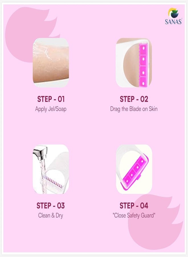 ZITWA Women and Men Disposable Plastic Hair Razor & Bikini Shaving Razor For Women- Pack Of 1 (6 Pcs) (6) - Image 2