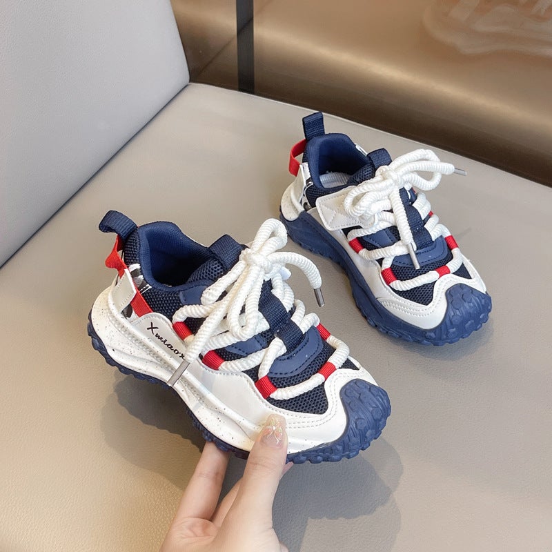 Children'S Mesh Casual Sneaker 2025 Spring New Boys' Breathable Non-Slip Running Shoes Girls Outdoor Mountaineering Shoes - Image 5