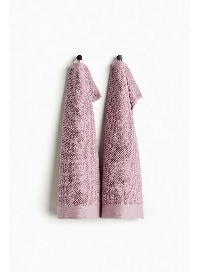 H&M 2-pack cotton terry guest towels
