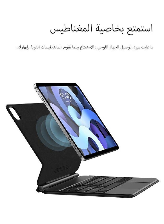 Baseus Brilliance Series Original Keyboard Case  For Pad Pro 11-inch（2018/2020/2021/2022）/Pad Air4/Air5/Air6 10.9-inch Space Grey Space Grey - Image 3
