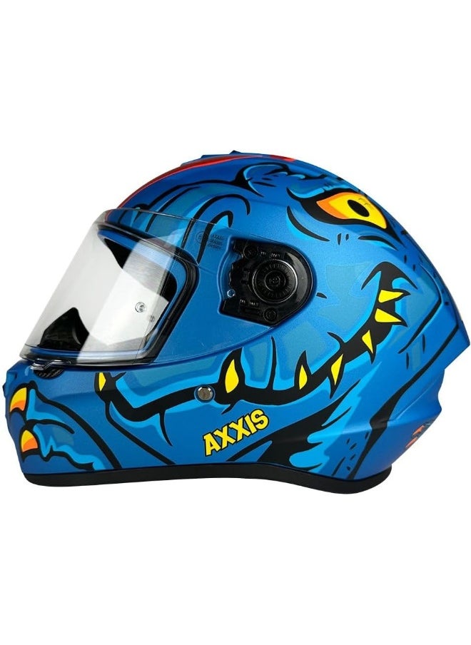 AXXIS AXXIS FF112D DRAKEN S DINOTOON C7 Full Face Helmet Matte Blue T-L  - Image 1