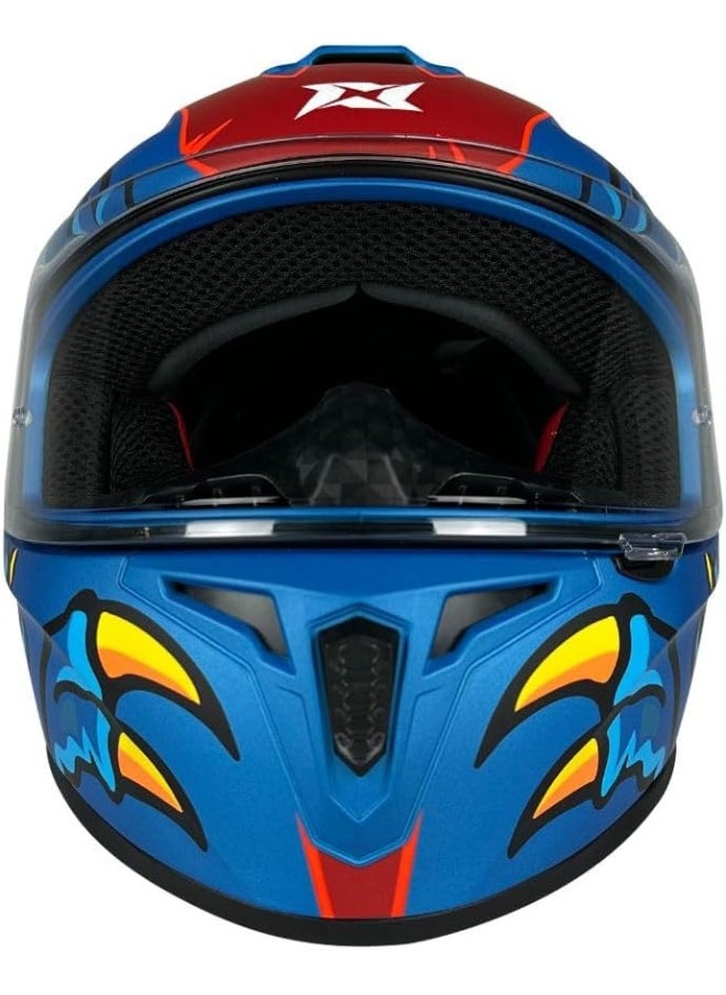 AXXIS AXXIS FF112D DRAKEN S DINOTOON C7 Full Face Helmet Matte Blue T-L  - Image 2