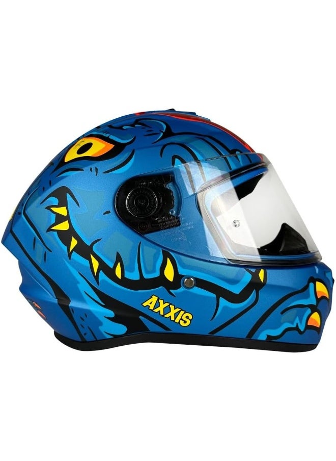 AXXIS AXXIS FF112D DRAKEN S DINOTOON C7 Full Face Helmet Matte Blue T-L  - Image 3