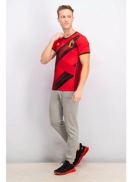 Adidas Men Sportswear Fit Training T-shirt, Red Combo  - Image 4
