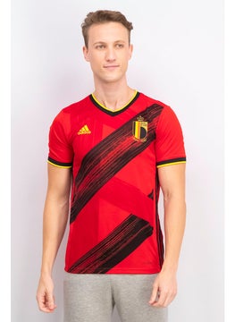 Adidas Men Sportswear Fit Training T-shirt, Red Combo  - Image 1