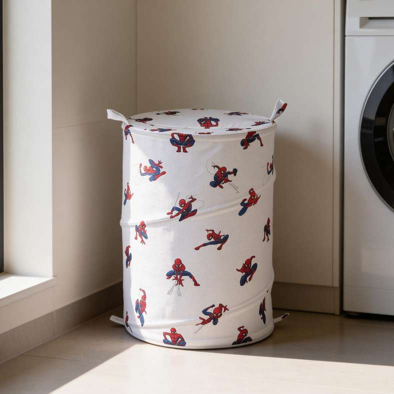 Pan Home Disney Spiderman Printed Laundry Hamper D38x50cm - Multi - 166TRC9901175 - Image 1
